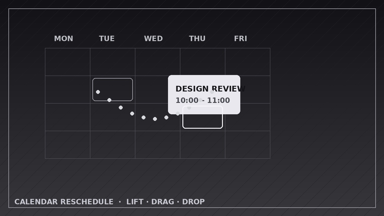 Calendar Reschedule preview