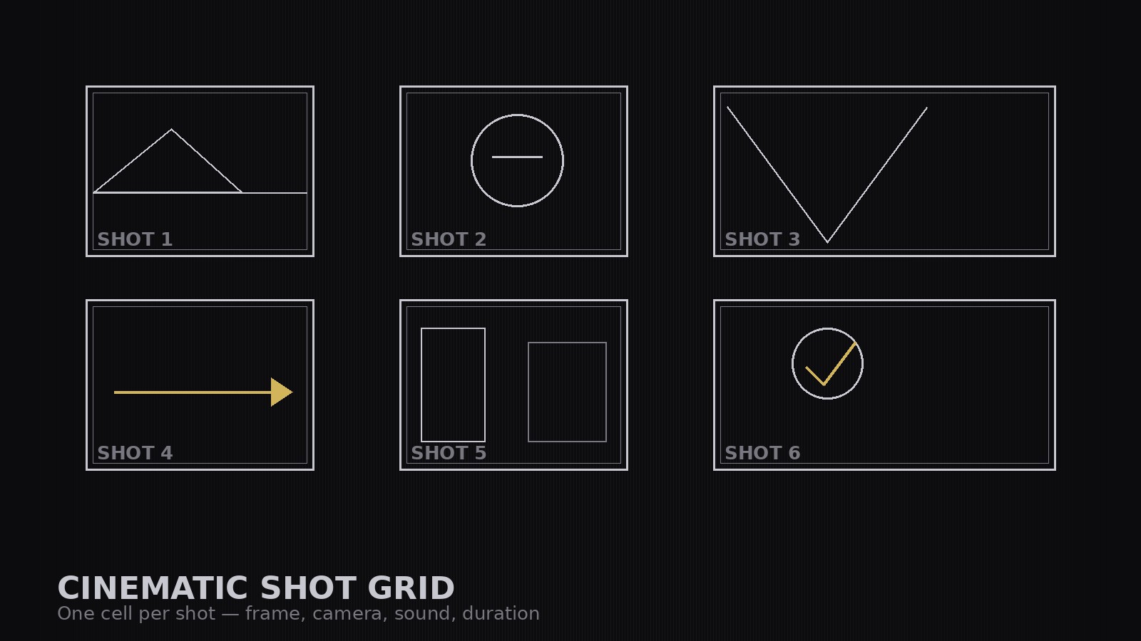Cinematic Shot Grid preview