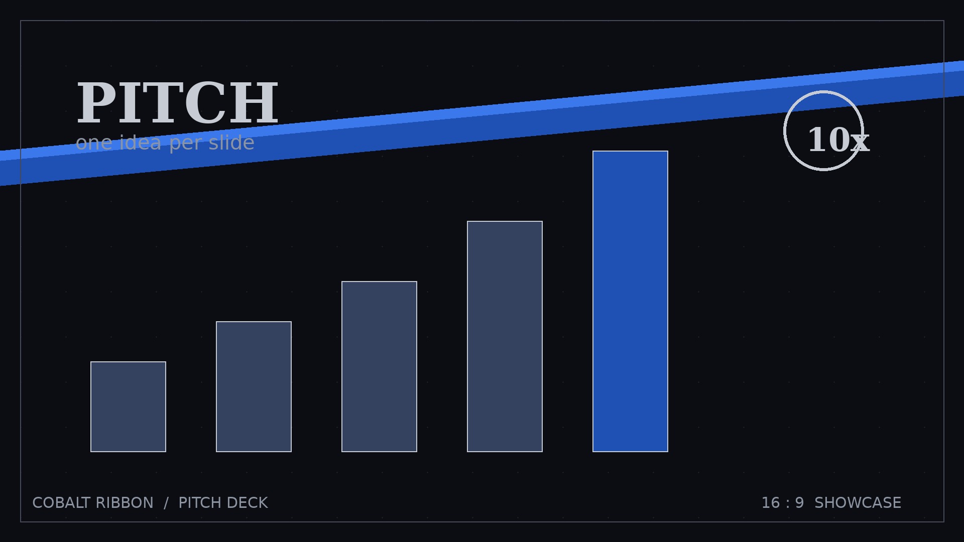 Cobalt Ribbon Pitch Deck preview