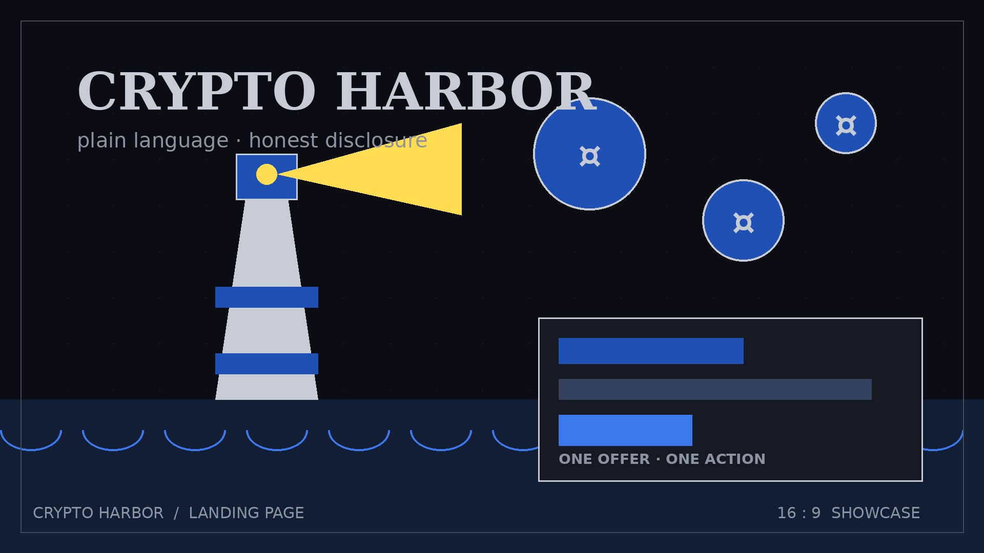 Crypto Harbor Landing preview
