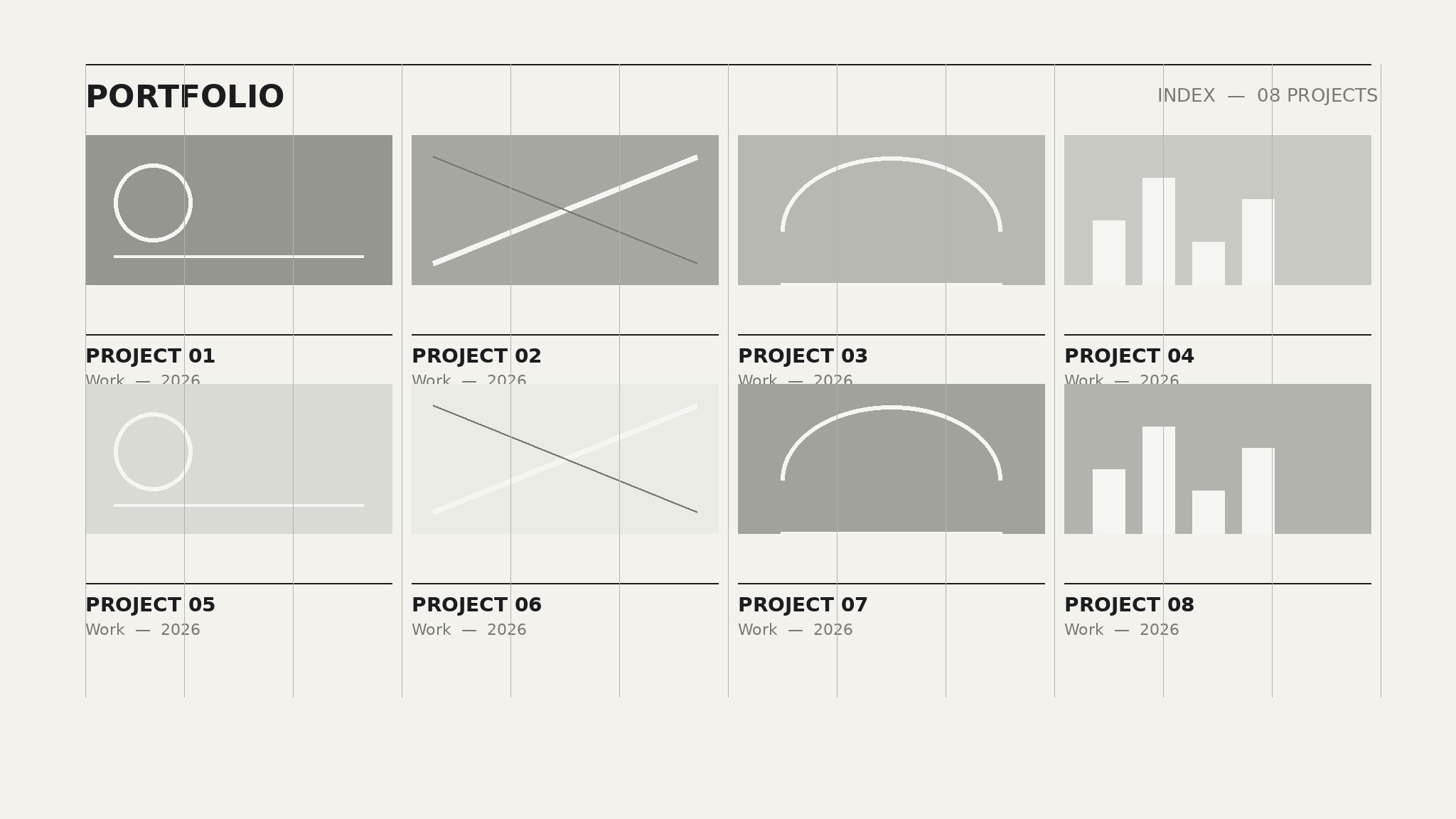 Hairline Grid Portfolio preview