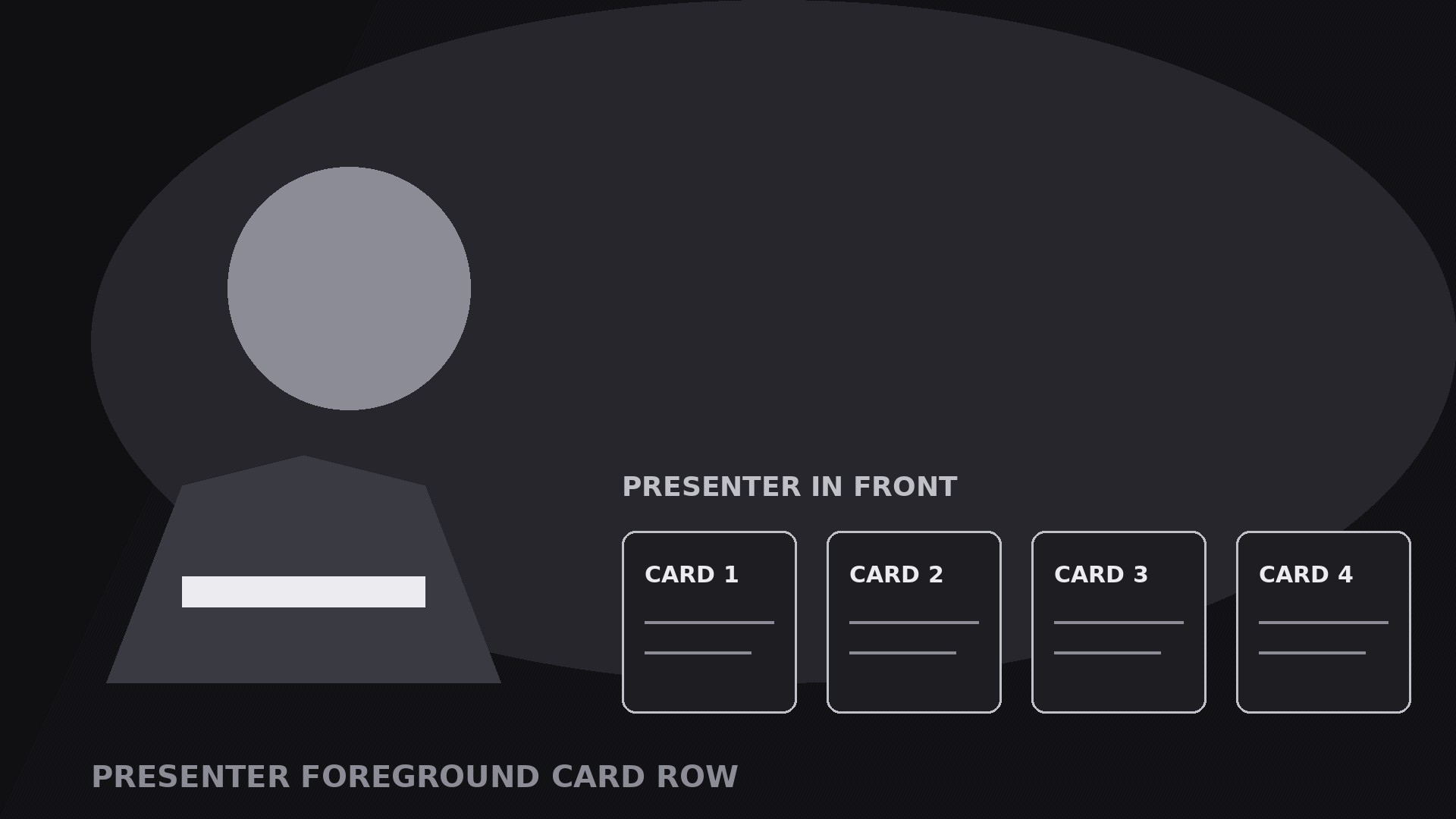 Presenter Foreground Card Row preview