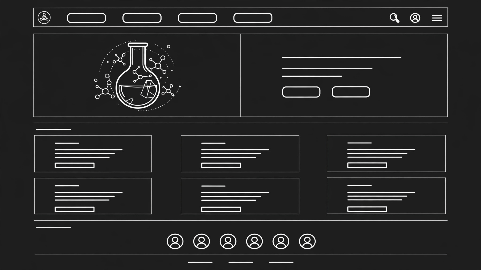 Research Project Homepage preview