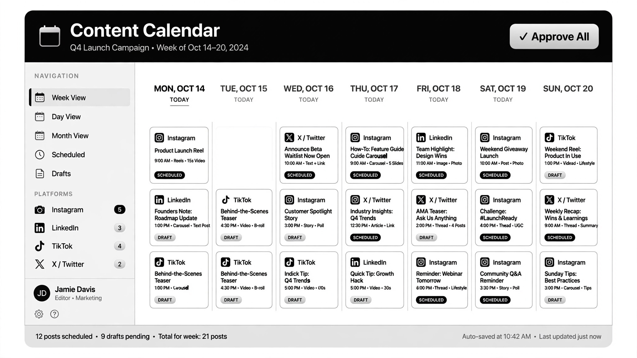 Social Scheduler preview