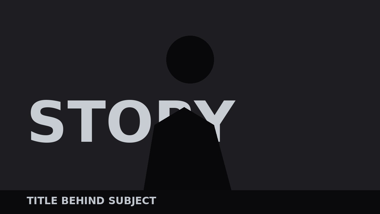 Title Behind Subject preview